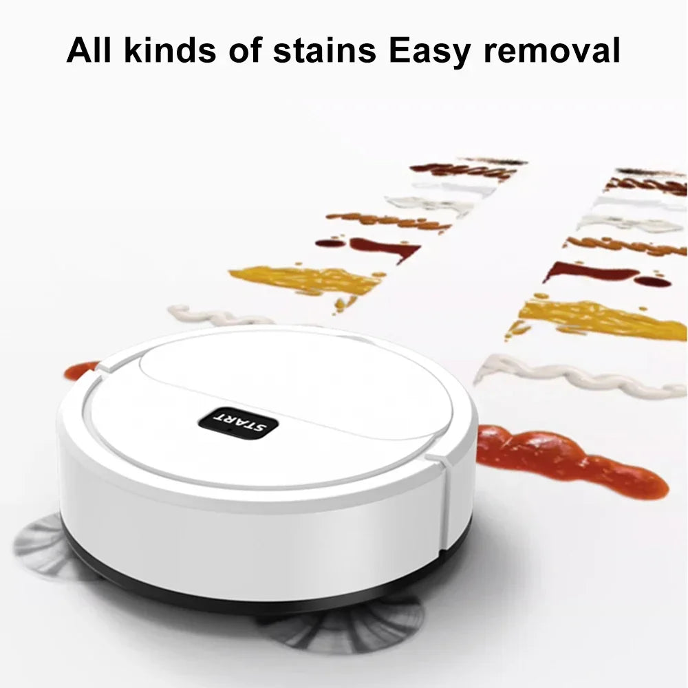 3-in-1 Smart Robotic Vacuum Cleaner – Automatic Sweeping, Mopping & USB Rechargeable Mini Robot