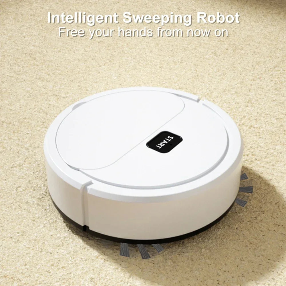 3-in-1 Smart Robotic Vacuum Cleaner – Automatic Sweeping, Mopping & USB Rechargeable Mini Robot