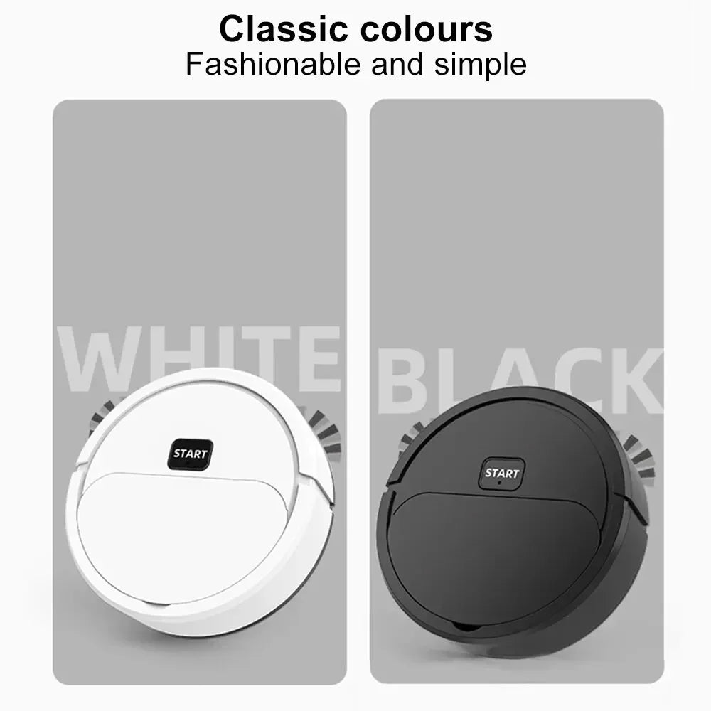3-in-1 Smart Robotic Vacuum Cleaner – Automatic Sweeping, Mopping & USB Rechargeable Mini Robot