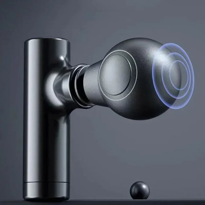 Mini Massage Gun with LCD & 6 Heads – Portable Deep Tissue Muscle Massager for Neck, Foot & Body