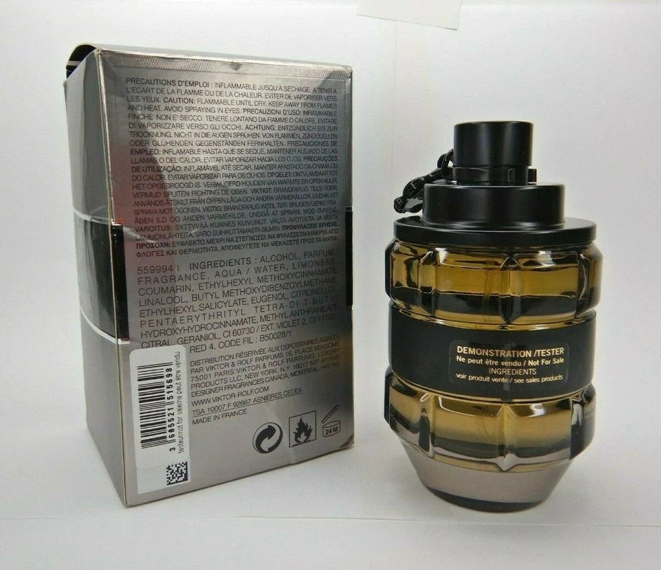 Viktor & Rolf Spicebomb Eau de Toilette 3.04oz - 90ml EDT 2018 formula